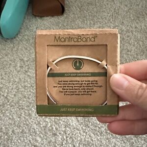 MantraBand Inspirational Silver Bracelet